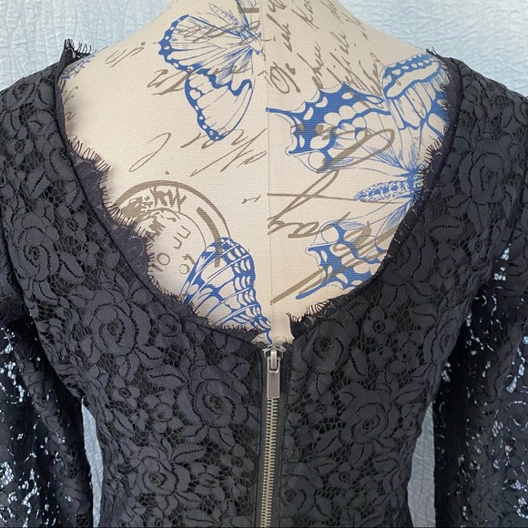 Diane Von Furstenberg Colleen Black Lace Dress - Picture 5 of 10